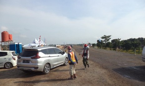 Salah satu rest area Jalan Tol Trans-Sumatra wilayah Sirah Pulau Padang Kabupaten Ogan Komering Ilir, Sumatra Selatan. 