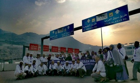 Salah satu rombongan jamaah haji khusus asal Indonesia.