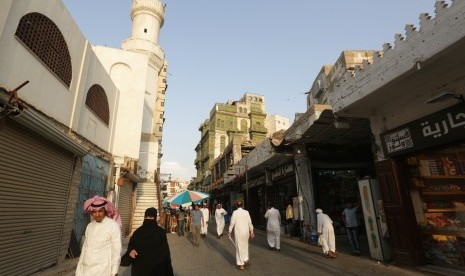 Salah satu sisi kota tua Jeddah, yakni Balad Souk.