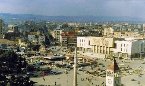 Salah satu sudut kota di Albania 