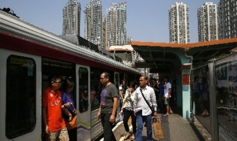 Salah satu sudut kota Hong Kong.