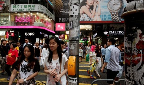 Salah satu sudut kota Hong Kong.