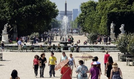 Salah satu sudut kota Paris, Prancis. 