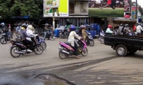 Salah satu sudut kota Serang, Provinsi Banten.