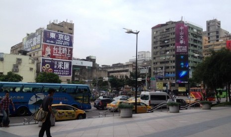 Salah satu sudut Kota Taipei, Taiwan.