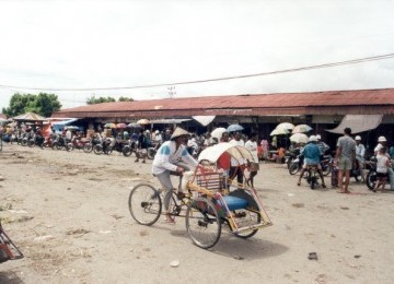 Salah satu sudut kota Timika, Papua.