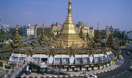 Salah satu sudut kota Yangon Myanmar 