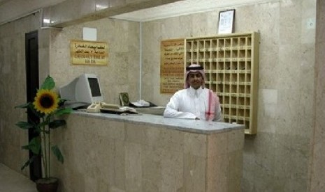 Salah satu sudut lobi Hotel Al Jawharah, Makkah