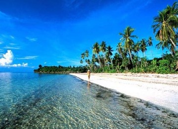 Salah satu sudut Pantai Wakatobi yang terkenal indah.