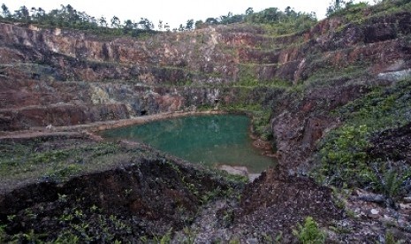 Salah satu tambang timah di Kepulauan Bangka Belitung.