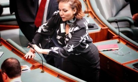 Salah seorang anggota baru DPR (House of Represetatives) Australia, Anne Aly, menjalani masa orientasi. 