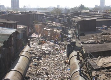 Salah satu sudut kumuh kota Rio de Janeiro.