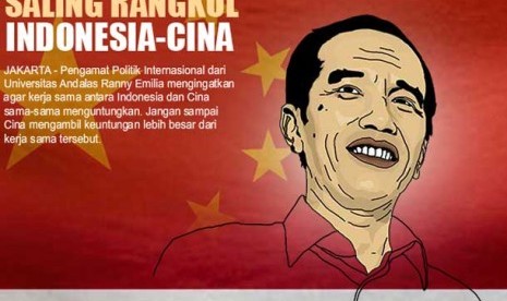 Saling rangkul Indonesia Cina