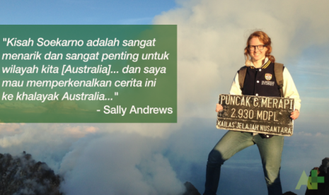 Sally Andrews dari Australia menciptakan lagu berjudul 