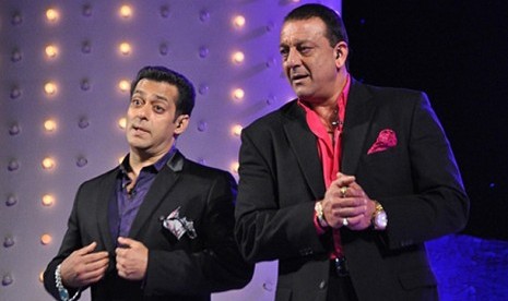 Salman Khan dan Sanjay Dut.