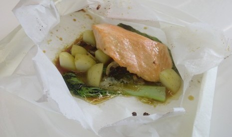 Salmon in a bag