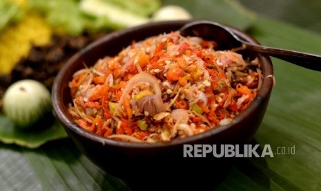 Sambal Matah. (Republika/ Wihdan) 