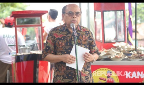 Ketua Baznas Ingatkan Bangun Sinergi Multipihak. Foto: Sambutan Ketua BAZNAS RI,  Bambang Sudibyo  