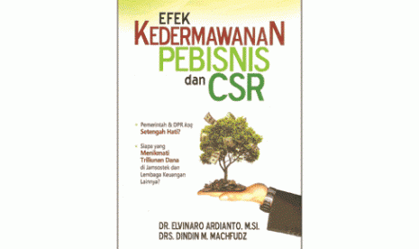 Sampul depan buku Efek Kedermawanan Pebisnis dan CSR.