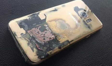 Samsung Galaxy S7 Edge Terbakar di Filipina.