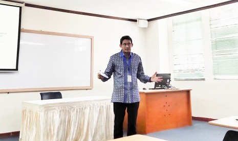 Sandiaga S. Uno jadi salah satu pemakalah dalam InCoGITE 2019, di kampus UPH, Kamis (7/11). 