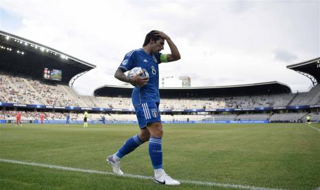 Sandro Tonali, eks AC Milan yang kini membela Newcastle United.