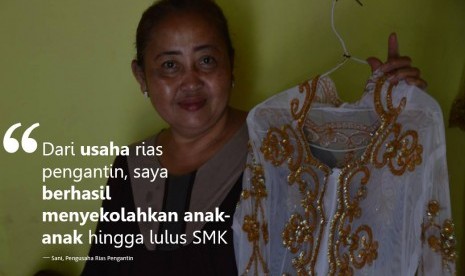 Sani Haula, mitra Amartha yang sukses mengembangkan bisnis rias pengantin dan wedding organizernya