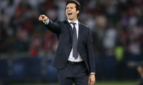 Mantan pelatih Real Madrid Santiago Solari. 