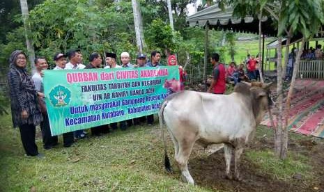 Sapi  kurban BEST FTK UIN untuk warga miskin.