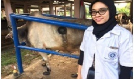 Sari Putri Dewi, calon doktor muda dari Fakultas Peternakan IPB.