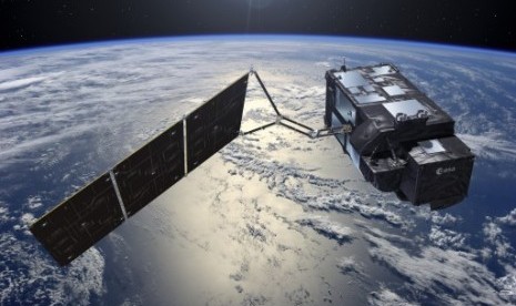 Satelit Sentinel-3A milik Eropa.