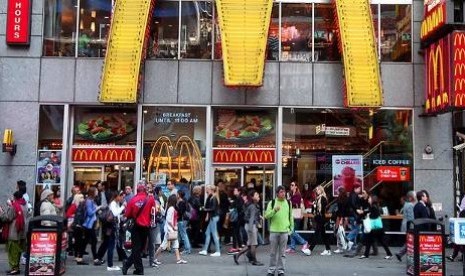 McDonald's di Mesir menggunakan 90 persen produk dari dalam negeri. Foto ilustrasi McD. 