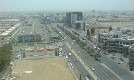 Satu sudut Kota Jeddah, Arab Saudi.