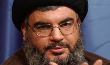 Sayed Hasan Nasrallah.meminta umat Muslim bereaksi keras sikapi pembakaran Alquran