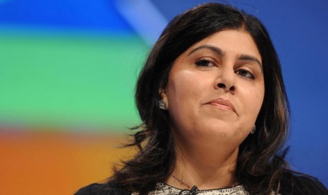 Sayeeda Hussain Warsi, the first female Muslim minister to serve in the UK (photo file)