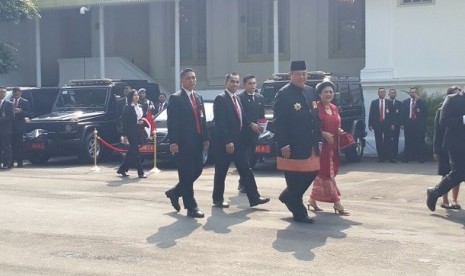 SBY dan Ibu Ani Yudhoyono hadiri upacara peringatan HUT Kemerdekaan RI