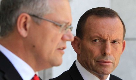 Scott Morrison and Tony Abbott. 