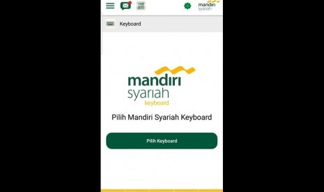 Screenshoot fitur baru Mandiri Syariah Keyboard.