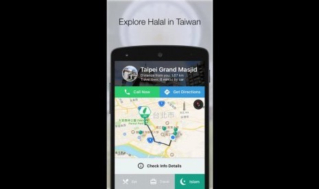 Screenshot aplikasi Halal.Taiwan.