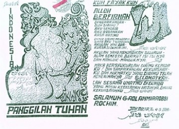 Sebagian ajaran AKI dalam sebuah pamflet.