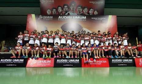 Sebanyak 50 anak lolos tahap final Audisi Umum Djarum Beasiswa Badminton 2018 di GOR Jati, Kudus, Ahad (9/9).