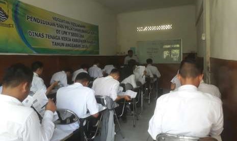 Peserta pelatihan kerja.