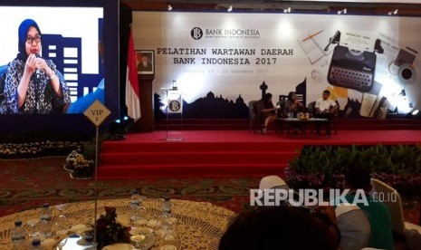 Sebanyak 580 wartawan dari berbagai daerah mengikuti pelatihan wartawan yang diselenggarakan Bank Indonesia di Jakarta, 19-22 November 2017. Dalam pelatihan tersebut, para wartawan mendapat pemaparan mengenai berbagai kebijakan BI dalam menjaga stabilitas rupiah.