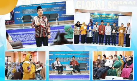 Sebanyak 600 guru Yayasan Teratai Putih Global Bekasi mengikuti Pelatihan Suprarasional. Program yang diselenggarakan sebanyak tiga batch ini menghadirkan inspirator suprarasional, Dr. Raden Ridwan Hasan Saputra, M.Si.