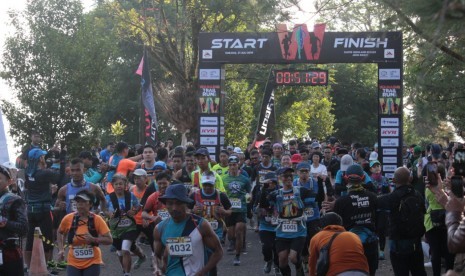 Sebanyak 600 Peserta mengikuti Wanadri Trail Run 2019 di Subang. 