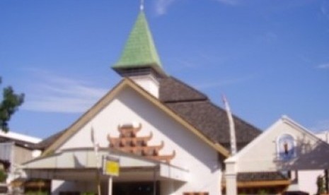 Sumbar Jadi Percontohan Kerukunan Beragama. Foto: Sebuah gereja di Padang, Sumatera Barat