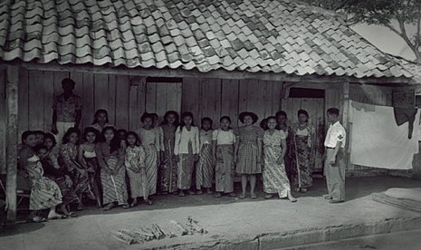 Sebuah komplek prostitusi di Jakarta tahun 1948