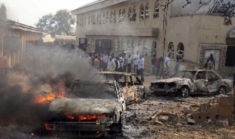 An explosion damages an area in Madalla, Suleja, and Boko Haram is suspectd behind the attack. (File photo)