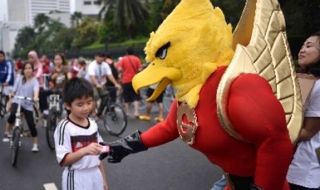 Sebuah maskot partai Gerindra.