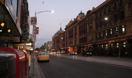 Sebuah sudut di Kota Melbourne, Australia.